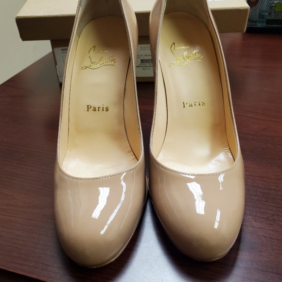 Christian Louboutin Nude Patent Pump 100 / PK20 - Picture 6 of 8